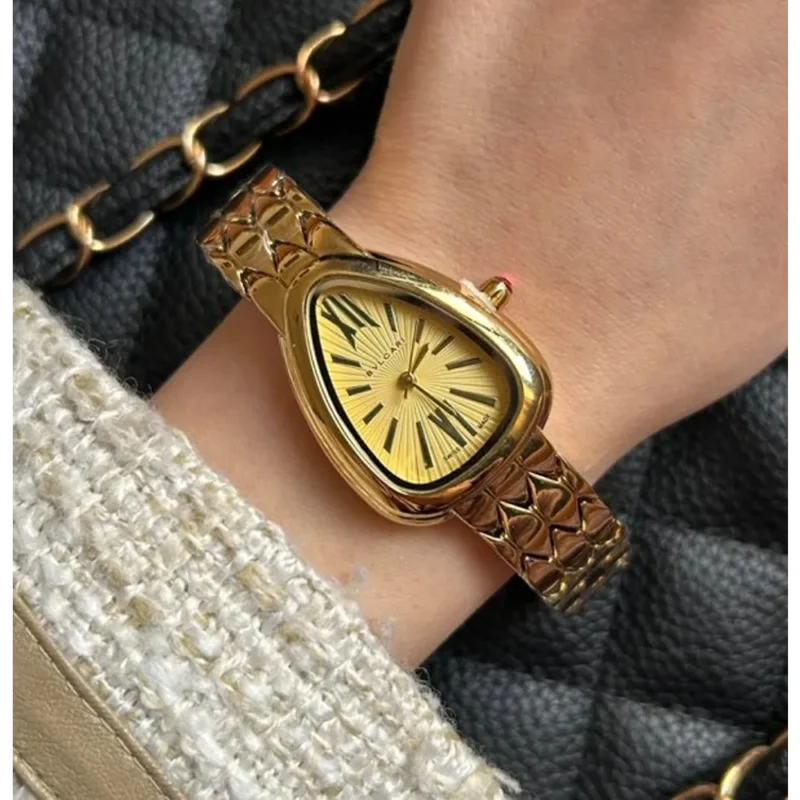Bvlgari Watch Serpenti Seduttori Full Gold For Women (SW199)