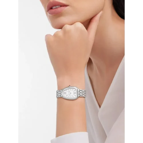 Bvlgari Watch Serpenti Seduttori Full Silver For Women (CS144)