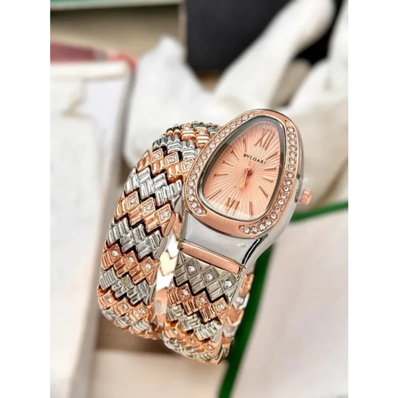 Bvlgari Watch Serpenti Spiga Rose Gold For Women (CS149)