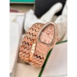 Bvlgari Watch Serpenti Spiga Rose Gold For Women (CS150)
