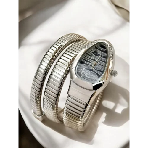 Bvlgari Watch Snake Darcy Diamond Silver For Women (SW195)