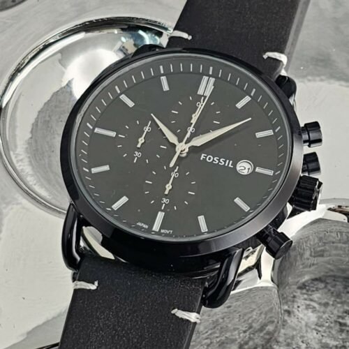 Fossil Watch : Fossil Chronograph Leather Edition Watch For Men (SG-1016)