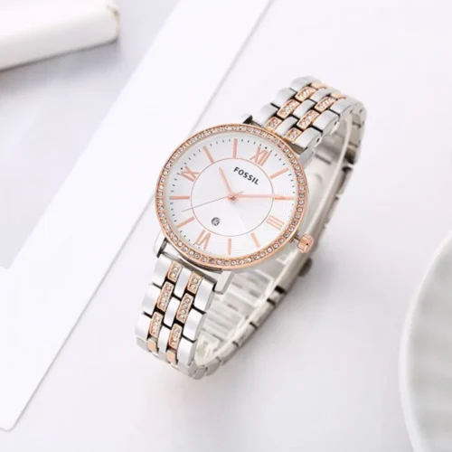 Fossil Watch Jacqueline Two-Tone-White For Women (SG70)