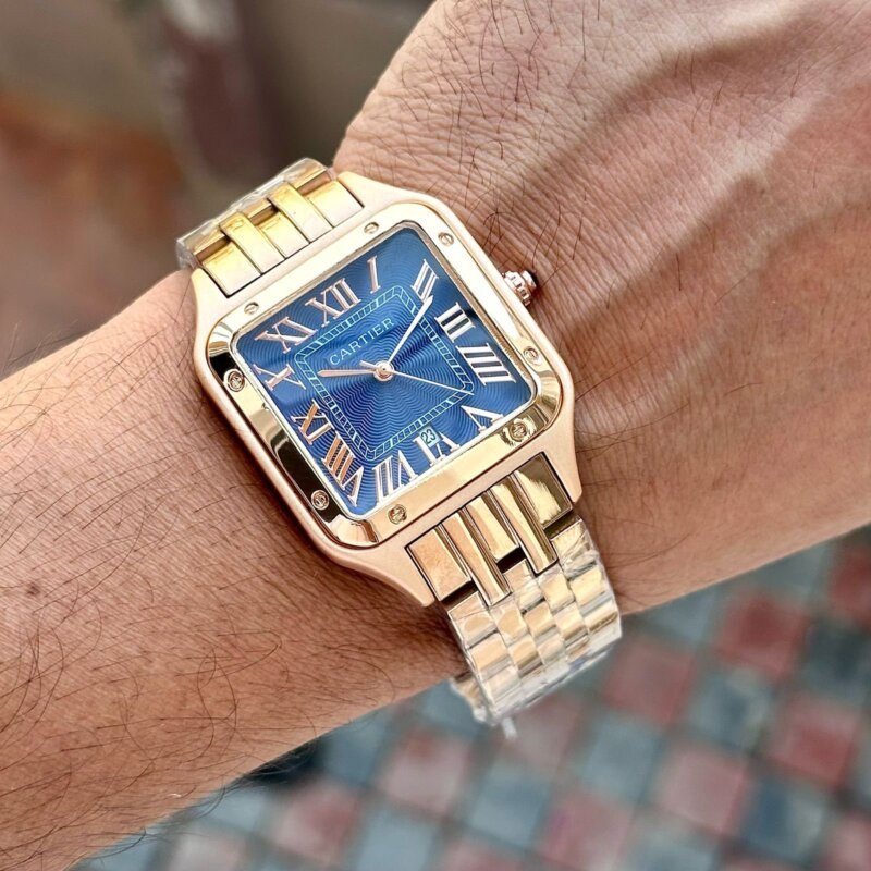 CARTIER SANTOS DUMONT BLUE DIAL