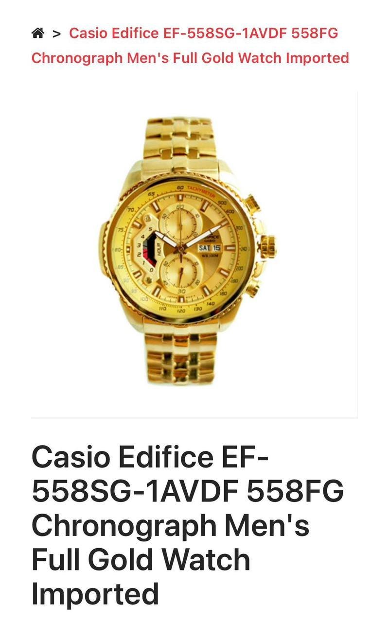 Edifice Casio EFR-558