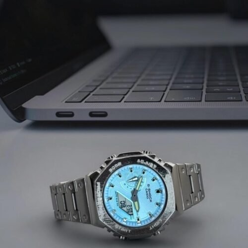 G shock Gm 2100d Silver Ice blue