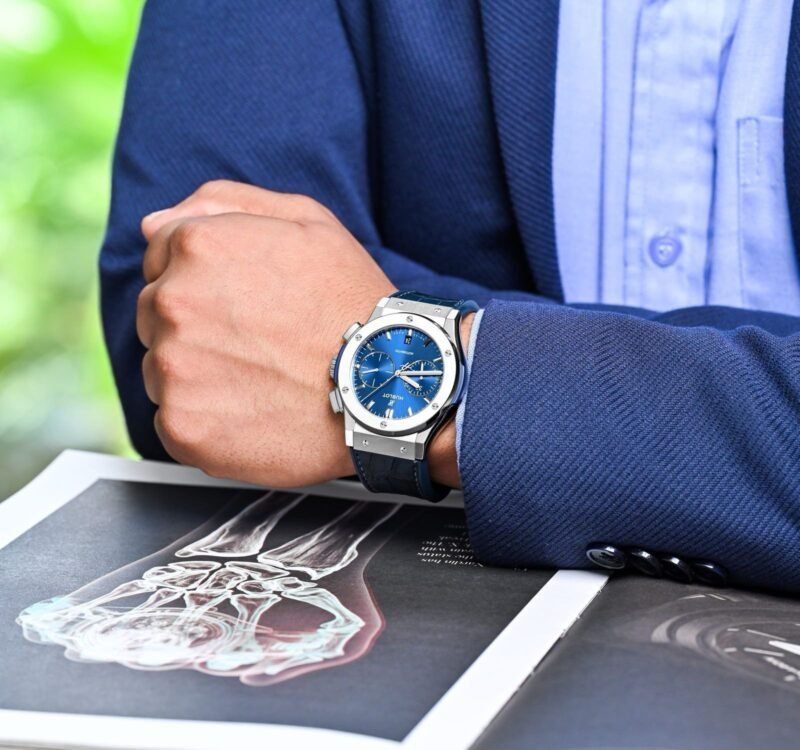 HUBLOT CLASSIC FUSION BLUE TITANIUM