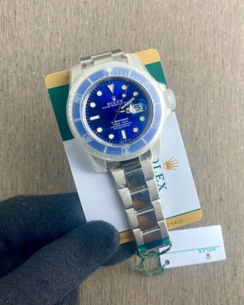 ROLEX Submarine Silver Blue