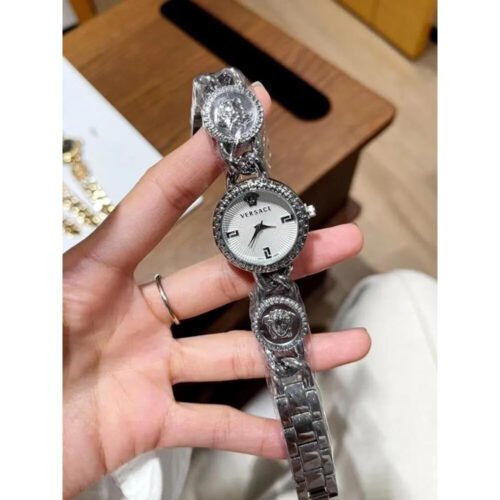 Versace Watch Medusa Stud Icon Full Silver For Women (SW04)