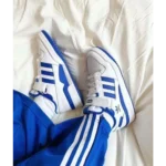 Adidas 84 Low White Blue Men Shoes (FT704)