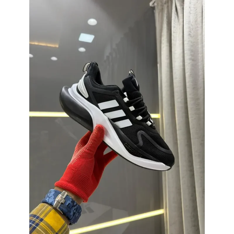 Adidas Adiwear Alpha Bounce Black White Shoes For Men (LAB133)
