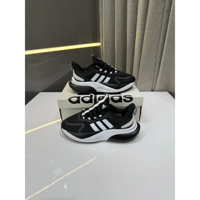 Adidas Adiwear Alpha Bounce Black White Shoes For Men (LAB133)