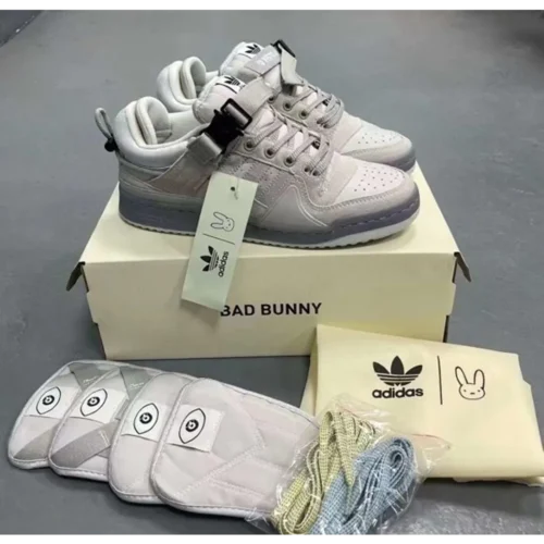 Adidas Bad Bunny Forum Grey Men Shoes (FT742)