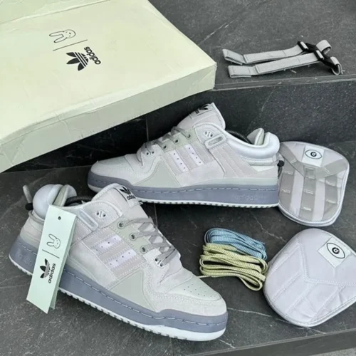 Adidas Bad Bunny Forum Grey Men Shoes (FT742)