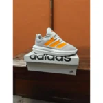 Adidas Flow Boost Grey Orange Shoes For Men (SW1033)