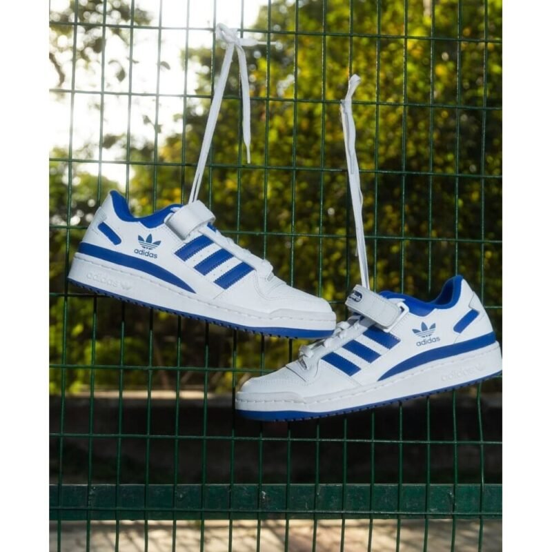 Adidas forum 84 Low white Blue Shoes For Men (BOT33)