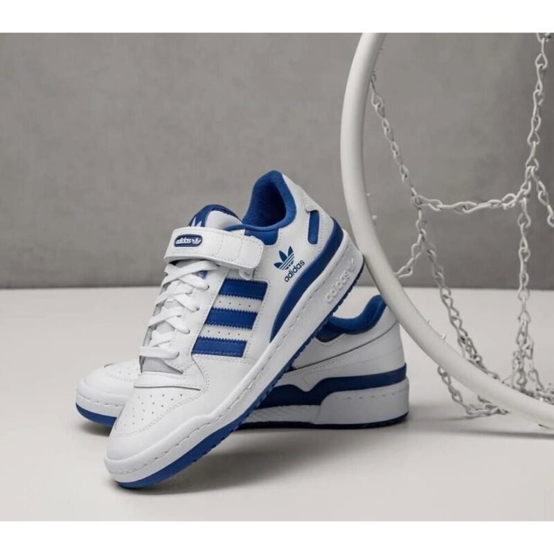 Adidas forum 84 Low white Blue Shoes For Men (BOT33)