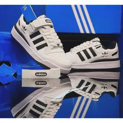 Adidas Forum Low White Black Shoes For Men (HS82)