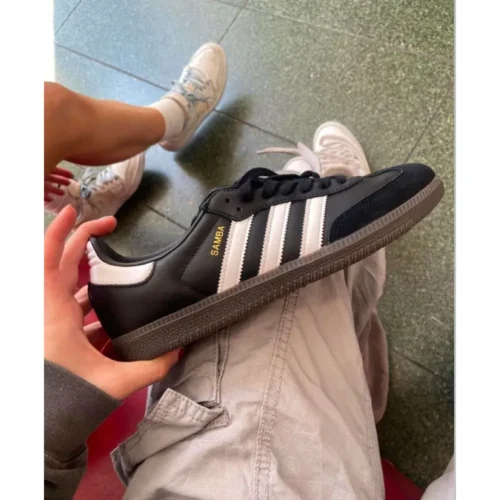 Adidas Samba Black White Shoes For Men (SZ37)