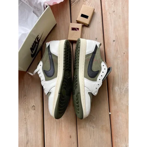 Air Jordan Retro 1 Low Medium Olive Shoes For Men (SF35)