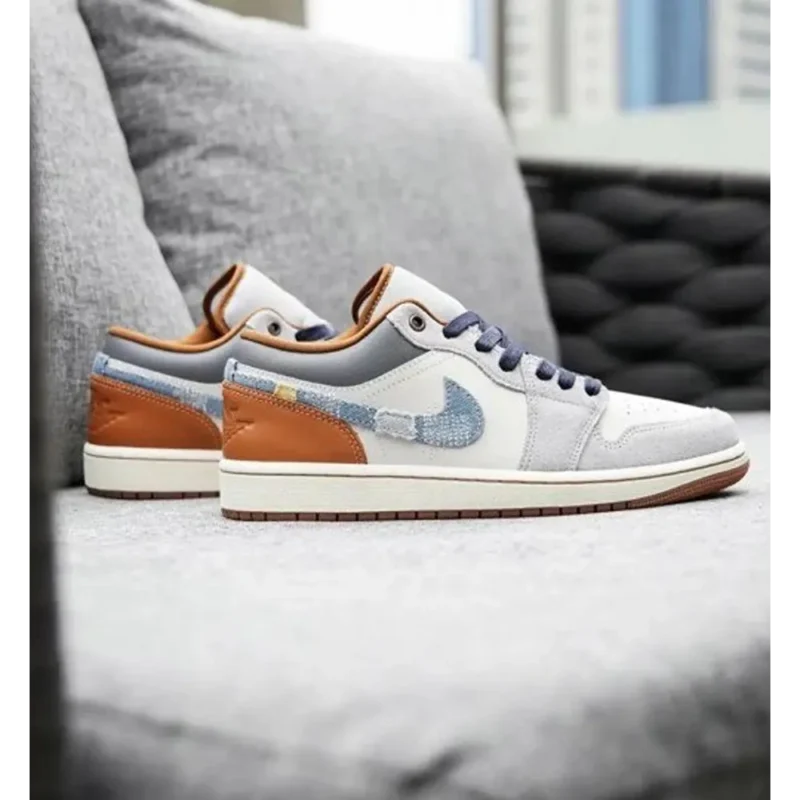 Air Jordan Retro 1 Low Repaired Denim Shoes For Men (SF62)