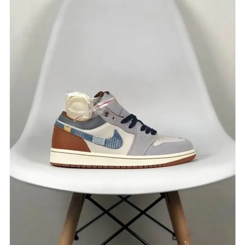 Air Jordan Retro 1 Low Repaired Denim Shoes For Men (SF62)