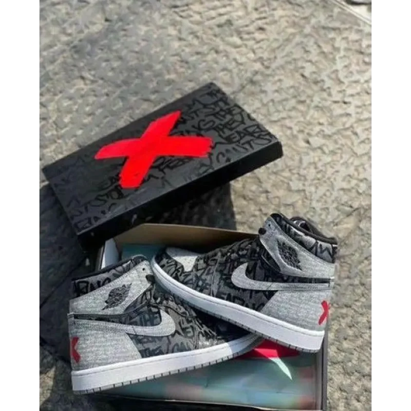 Air Jordan Retro 1 Rebellionaire Semi UA With OG Box Shoes For Men (SF74)