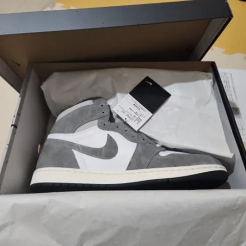 Air Jordan Retro 1 Washed Black Shoes For Men (HS72)