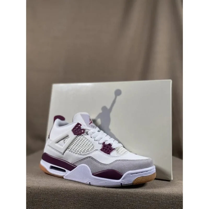Air Jordan Retro 4 Fantasy Purple Men Shoes (FT523)