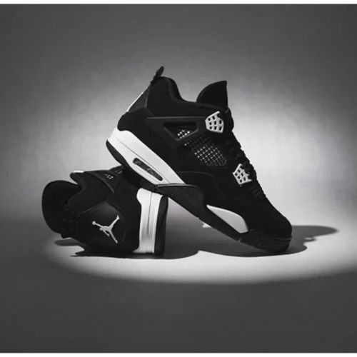 Air Jordan Retro 4 Panda Black White Shoes For Men (HS121)