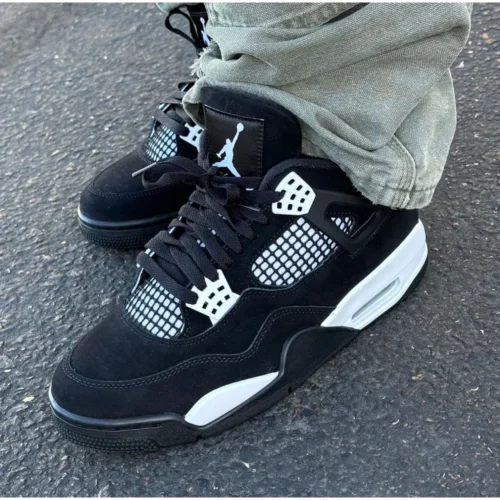 Air Jordan Retro 4 White Thunder Shoes For Men (LAB130)