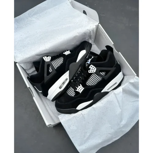 Air Jordan Retro 4 White Thunder Shoes For Men (LAB130)