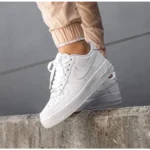 Classic Nike Air Force 1 White Pure Leather Shoes For Men (SW6215)