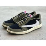 Classy Air Jordan Retro 1 Travis Scott Black Olive Shoes For Men (TS950)