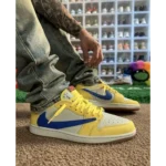Classy Air Jordan Retro 1 Travis Scott Canary Shoes For Men (SHUB259)