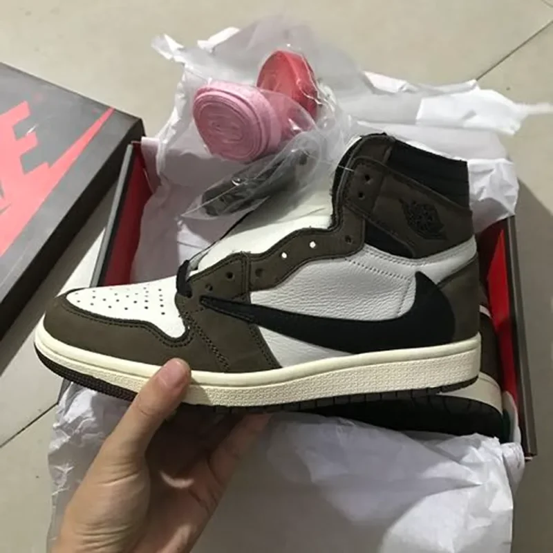 Classy Air Jordan Retro 1 Travis Scott High Shoes For Men (SHUB270)
