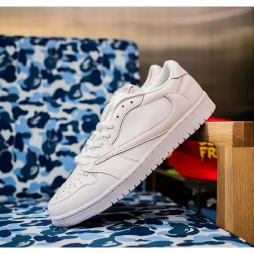 Classy Air Jordan Retro 1 X Travis Scott White Party Shoes For Men (TS937)