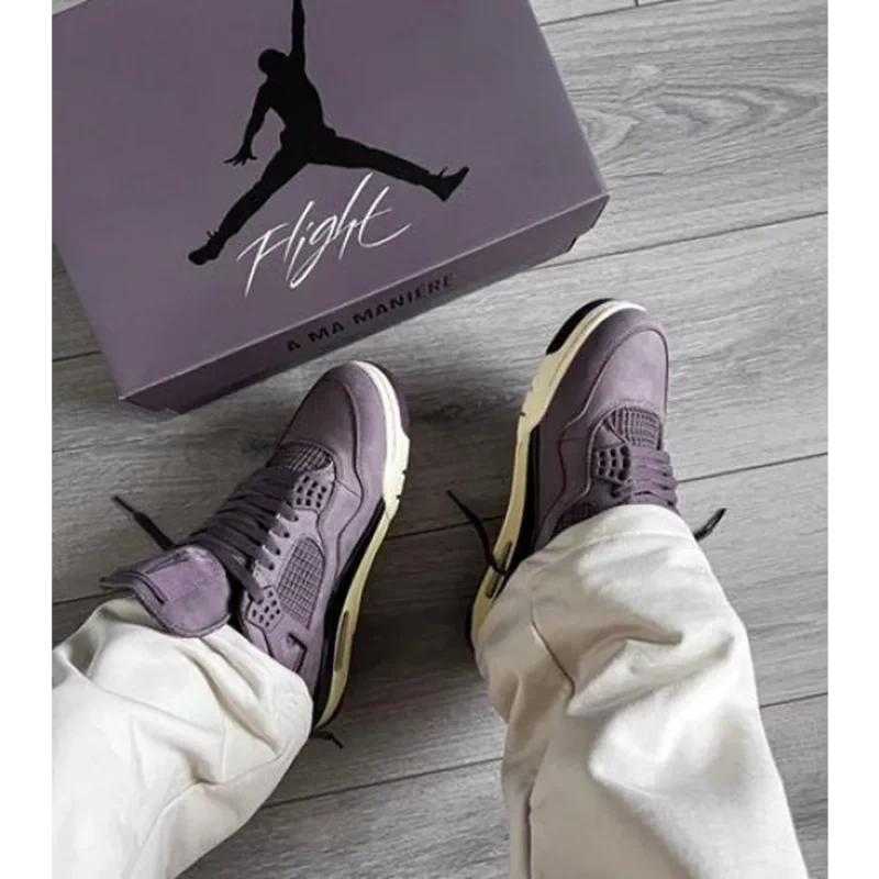 Classy Air Jordan Retro 4 Ma Maniere Purple Shoes For Men (TS944)