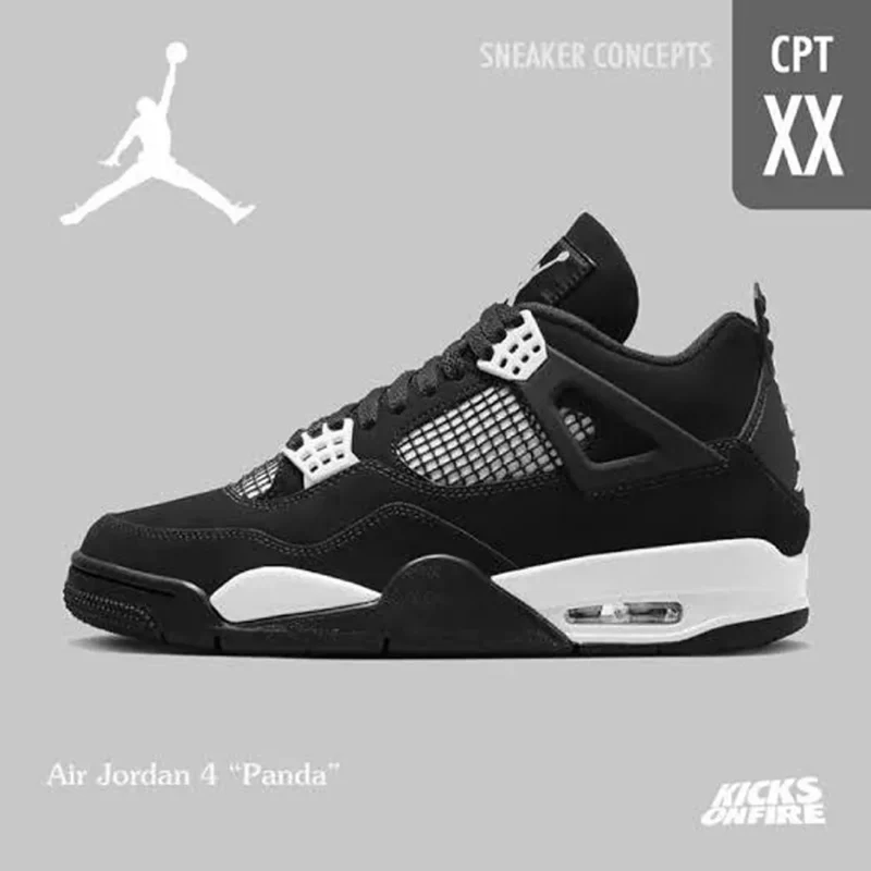 Classy Air Jordan Retro 4 Oreo Panda Shoes For Men (BH817)