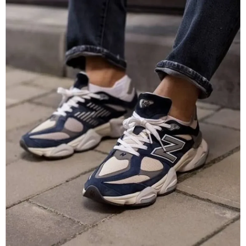 Classy New Balance 9060 White Blue Shoes For Men (SHUB278)