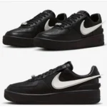 Classy Nike Air Force 1 X Low Ambush Black Shoes For Men (BH763)