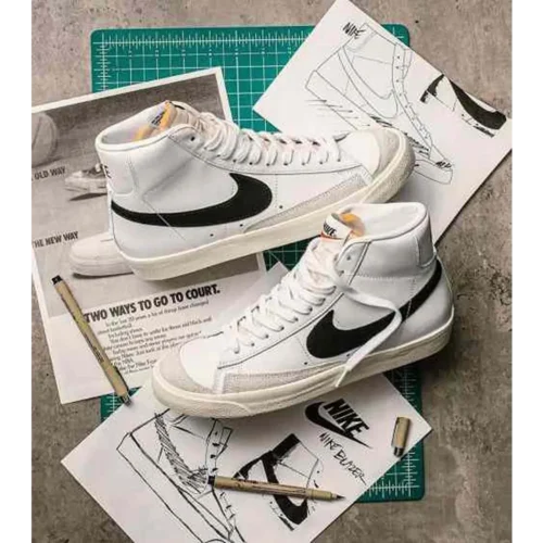 Classy Nike mid Blazer 77 Vintage White Shoes For Men (SHI165)