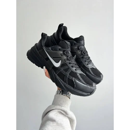 Classy Nike V2k Run Black Shoes For Men (SW6210)