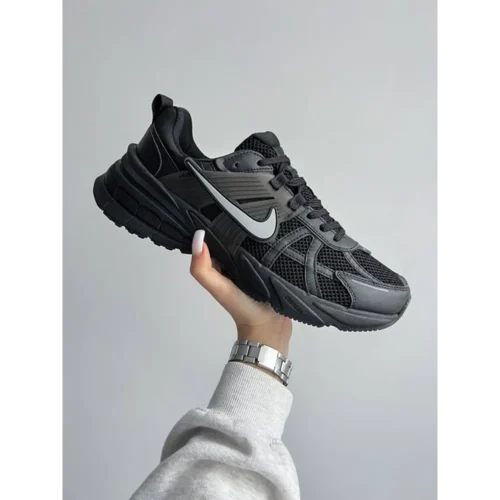 Classy Nike V2k Run Black Shoes For Men (SW6210)