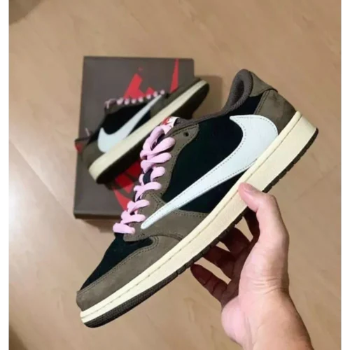 Classy Travis Scott X Air Jordan Retro 1 Low Shoes For Men (S1H51)