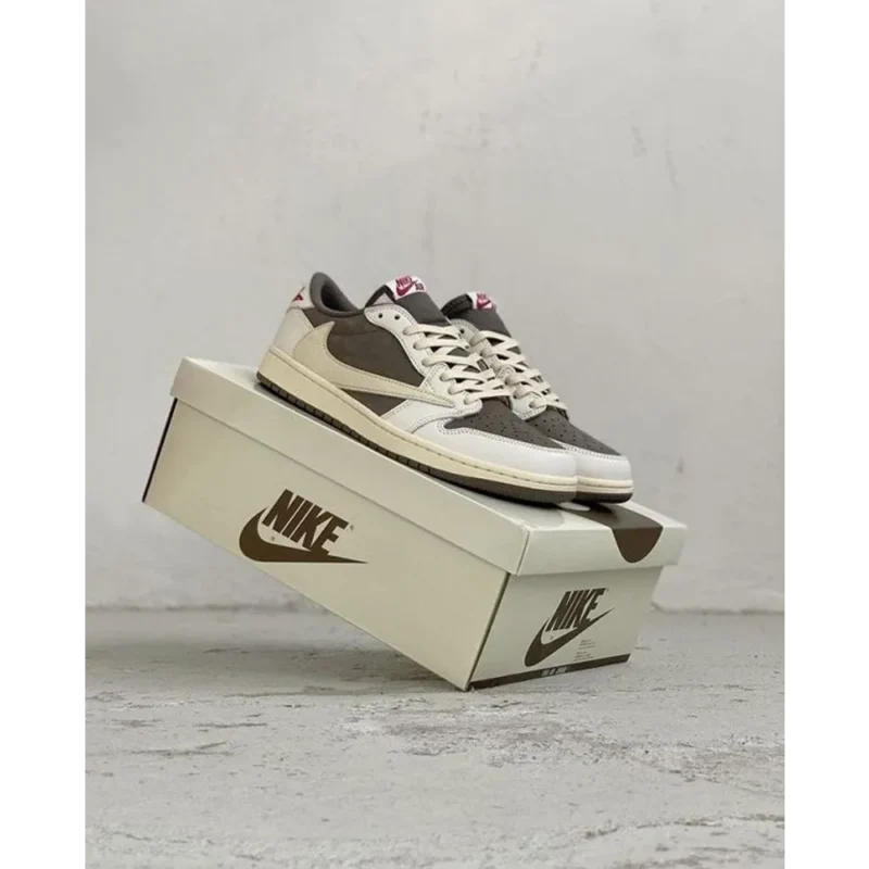 Imported Nike Air Jordan 1 Low Travis Scott Reverse Mocha Shoes For Men (SW5930)