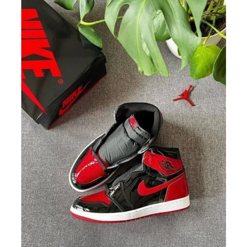Imported Nike Air Jordan 1 Retro High Patent Bred Shoes For Men (SW5912)