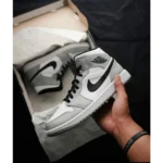 Imported Nike Air Jordan Retro 1 Mid Smoke Grey Shoes For Men (SW5905)