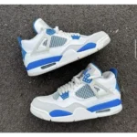 Imported Nike Air Jordan Retro 4 Military Blue Shoes For Men (SW5902)
