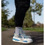 Imported Nike Air Jordan Retro 4 Military Blue Shoes For Men (SW5902)
